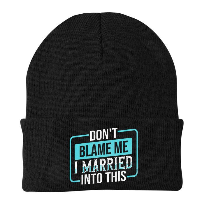 DonT Blame Me I Married Into Into This Family Knit Cap Winter Beanie