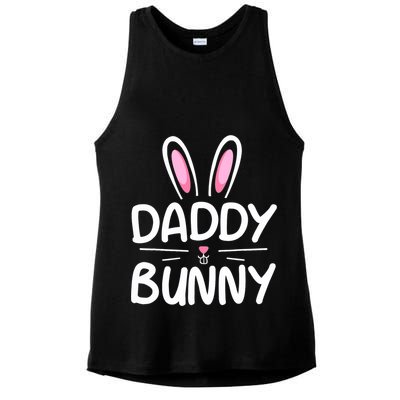 Daddy Bunny Matching Family Easter Dad Ladies PosiCharge Tri-Blend Wicking Tank
