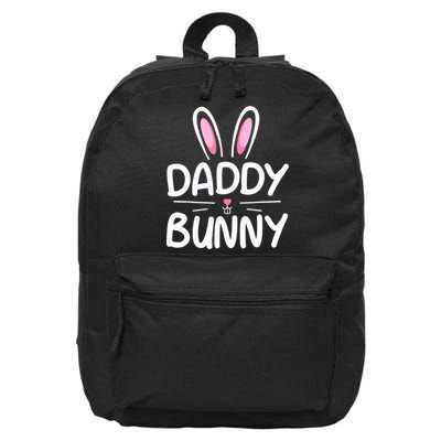 Daddy Bunny Matching Family Easter Dad 16 in Basic Backpack
