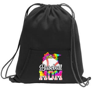 Dye Baseball Mom Baseball Mama Sport Mother's Day Sweatshirt Cinch Pack Bag