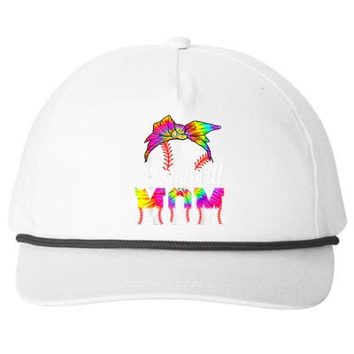 Dye Baseball Mom Baseball Mama Sport Mother's Day Snapback Five-Panel Rope Hat