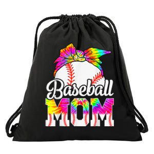 Dye Baseball Mom Baseball Mama Sport Mother's Day Drawstring Bag