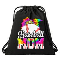 Dye Baseball Mom Baseball Mama Sport Mother's Day Drawstring Bag