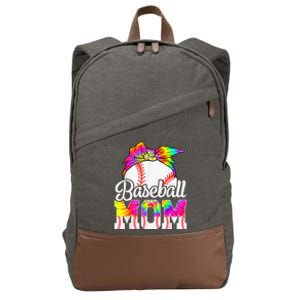 Dye Baseball Mom Baseball Mama Sport Mother's Day Cotton Canvas Backpack