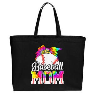 Dye Baseball Mom Baseball Mama Sport Mother's Day Cotton Canvas Jumbo Tote