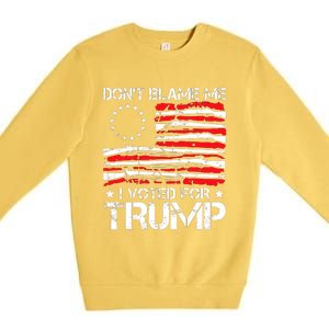 Dont Blame Me I Voted For Trump Gun Rights Premium Crewneck Sweatshirt