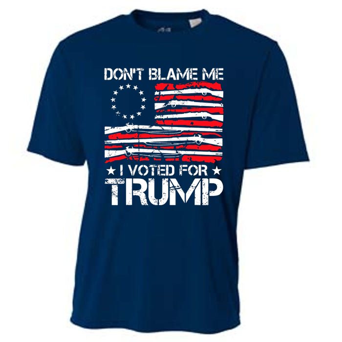 Dont Blame Me I Voted For Trump Gun Rights Cooling Performance Crew T-Shirt