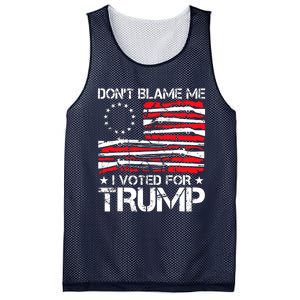 Dont Blame Me I Voted For Trump Gun Rights Mesh Reversible Basketball Jersey Tank