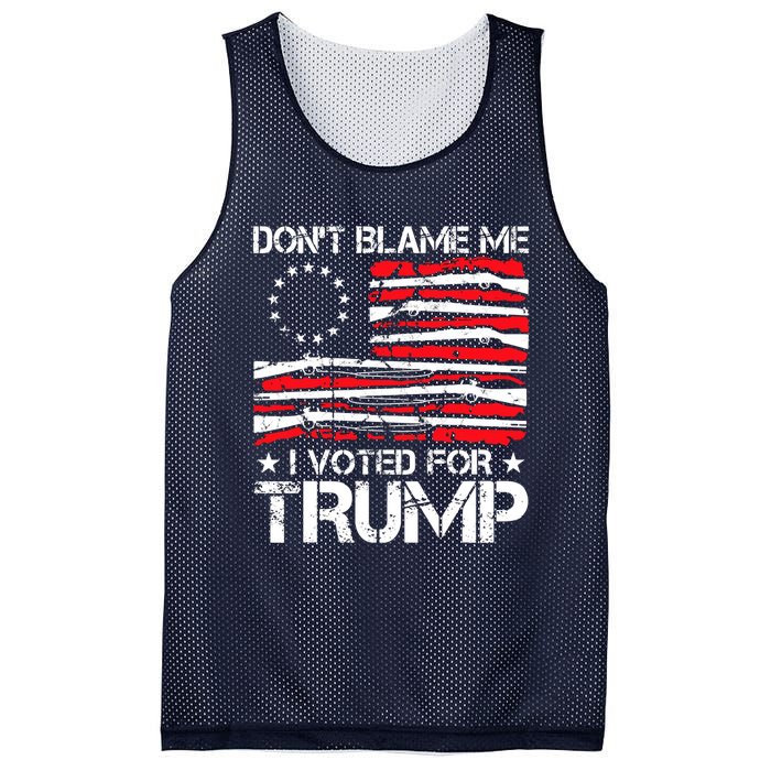 Dont Blame Me I Voted For Trump Gun Rights Mesh Reversible Basketball Jersey Tank