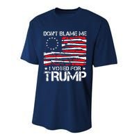 Dont Blame Me I Voted For Trump Gun Rights Performance Sprint T-Shirt