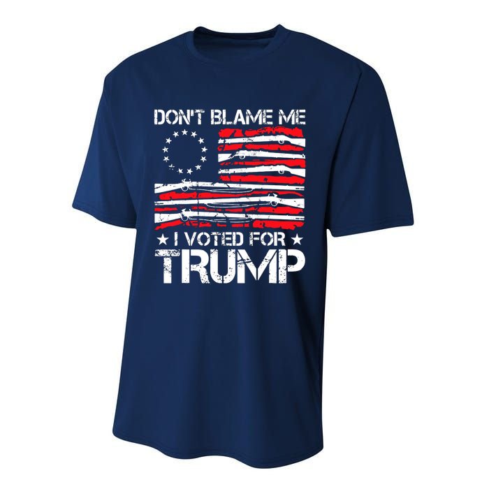 Dont Blame Me I Voted For Trump Gun Rights Performance Sprint T-Shirt