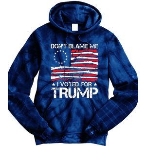 Dont Blame Me I Voted For Trump Gun Rights Tie Dye Hoodie