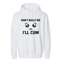 Don't Bully Me Ill Cum Funny Garment-Dyed Fleece Hoodie