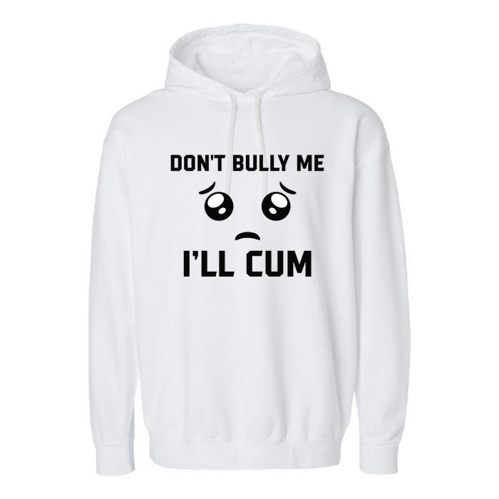 Don't Bully Me Ill Cum Funny Garment-Dyed Fleece Hoodie