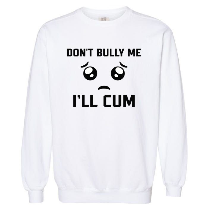 Don't Bully Me Ill Cum Funny Garment-Dyed Sweatshirt