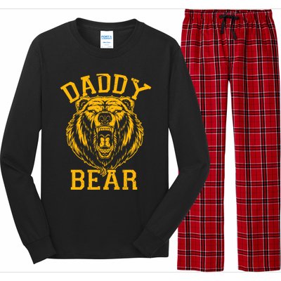 Daddy Bear Matching Family Mama Papa Bear Camping Father Day Gift Long Sleeve Pajama Set