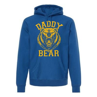 Daddy Bear Matching Family Mama Papa Bear Camping Father Day Gift Premium Hoodie