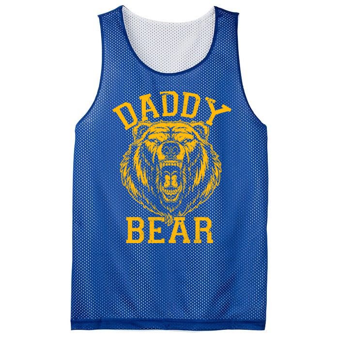 Daddy Bear Matching Family Mama Papa Bear Camping Father Day Gift Mesh Reversible Basketball Jersey Tank