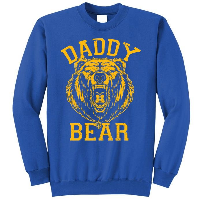 Daddy Bear Matching Family Mama Papa Bear Camping Father Day Gift Tall Sweatshirt