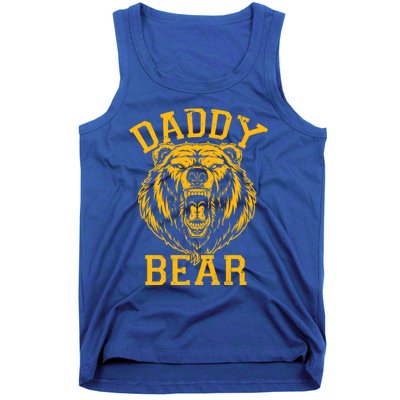 Daddy Bear Matching Family Mama Papa Bear Camping Father Day Gift Tank Top