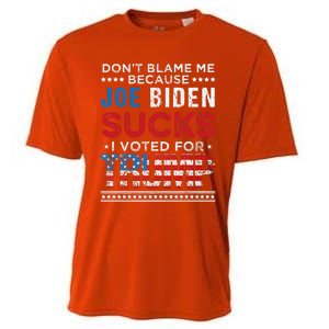 DonT Blame Me Cuz Joe Biden Sucks I Voted For Trump 2024 Cooling Performance Crew T-Shirt