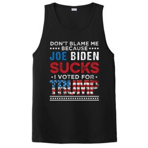 DonT Blame Me Cuz Joe Biden Sucks I Voted For Trump 2024 PosiCharge Competitor Tank