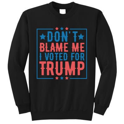 DonT Blame Me I Voted For Trump Graphic Sweatshirt