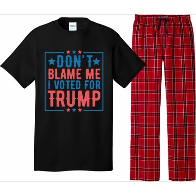 DonT Blame Me I Voted For Trump Graphic Pajama Set