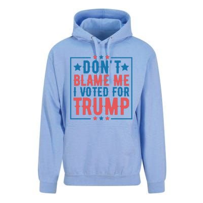 DonT Blame Me I Voted For Trump Graphic Unisex Surf Hoodie