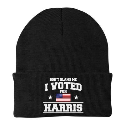 Dont Blame Me I Voted For Harris Knit Cap Winter Beanie