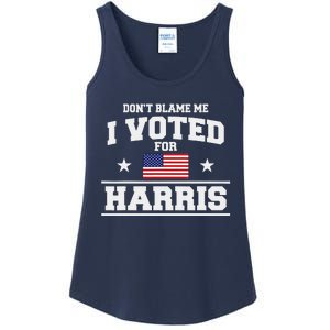 Dont Blame Me I Voted For Harris Ladies Essential Tank