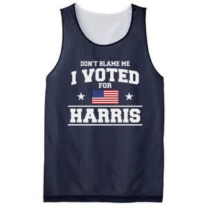 Dont Blame Me I Voted For Harris Mesh Reversible Basketball Jersey Tank