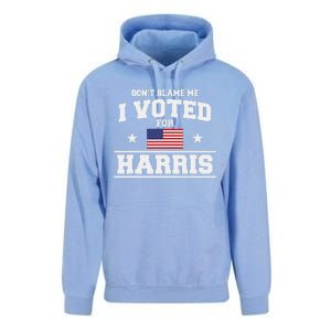 Dont Blame Me I Voted For Harris Unisex Surf Hoodie