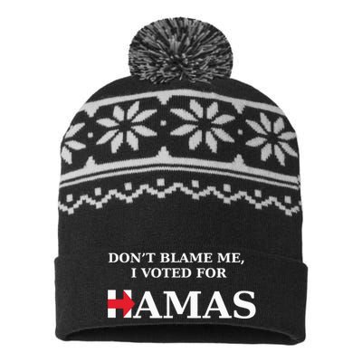 Dont Blame Me I Voted For Hamas‬ USA-Made Snowflake Beanie