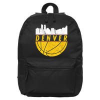 Denver Basketball Mile High 5280 DENVER 16 in Basic Backpack