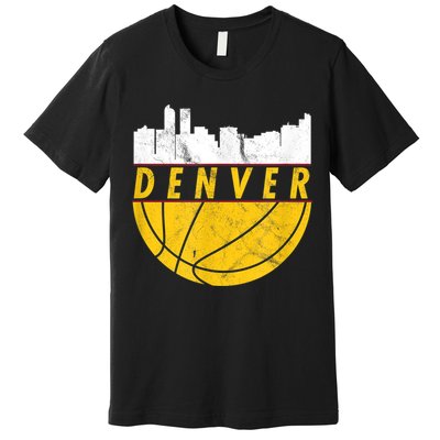 Denver Basketball Mile High 5280 DENVER Premium T-Shirt