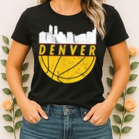 Denver Basketball Mile High 5280 DENVER Womens T-Shirt