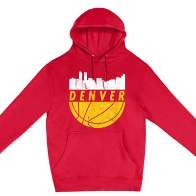 Denver Basketball Mile High 5280 DENVER Premium Pullover Hoodie