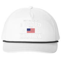 Dont Blame Me I Voted For Kamala Harris Snapback Five-Panel Rope Hat