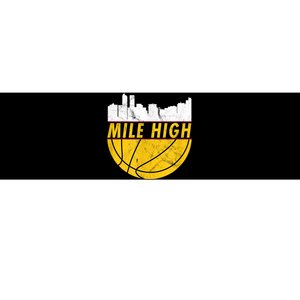 Denver Basketball Mile High 5280 Bumper Sticker