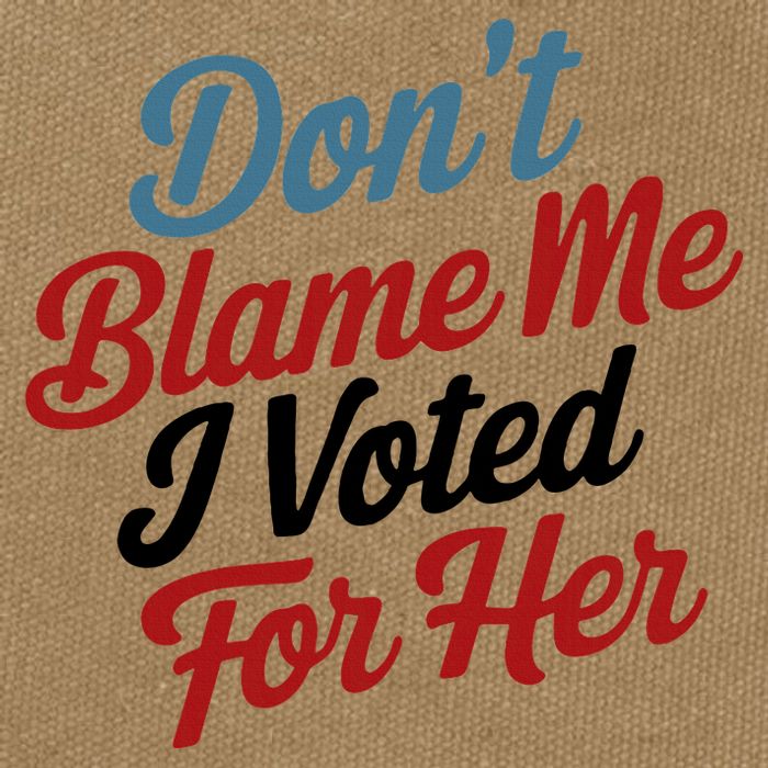 DonT Blame Me I Voted For Her Cotton Canvas Backpack
