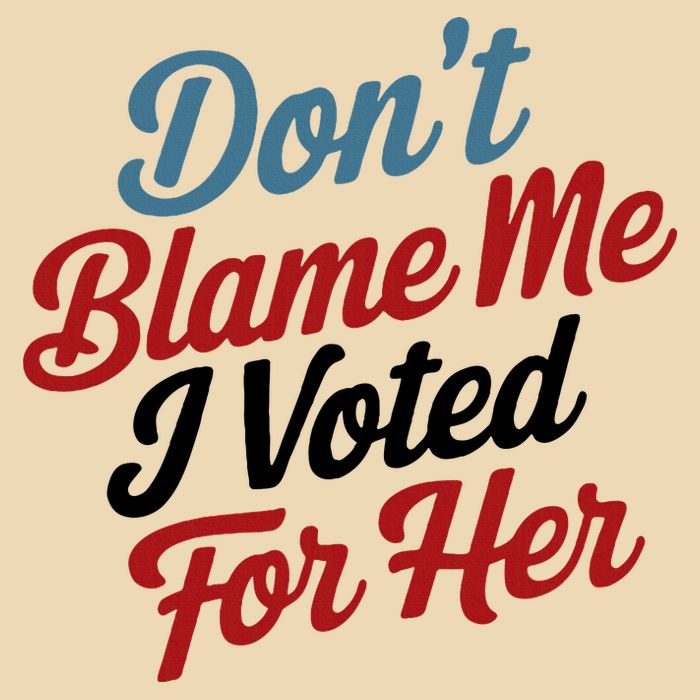 DonT Blame Me I Voted For Her Drawstring Bag
