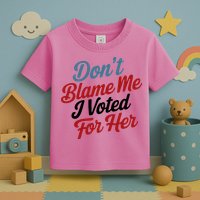 DonT Blame Me I Voted For Her Toddler T-Shirt