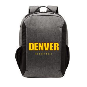 Denver Basketball Mile City High Colorado Practice Jersey Vector Backpack