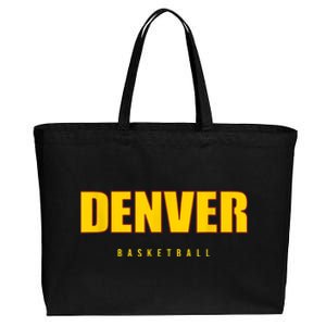 Denver Basketball Mile City High Colorado Practice Jersey Cotton Canvas Jumbo Tote