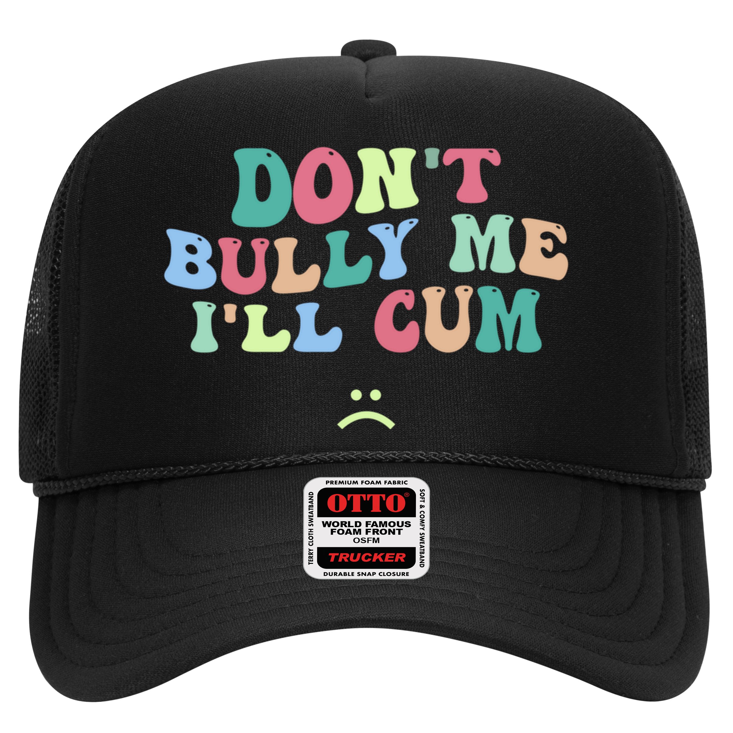 Don't Bully Me I'll Cum Funny Sarcastic Hat