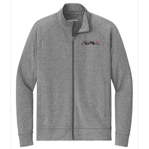 Detailed Beer Making Cycle Diagram For Homebrew Meaningful Gift Stretch Full-Zip Cadet Jacket