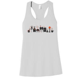 Detailed Beer Making Cycle Diagram For Homebrew Meaningful Gift Women's Racerback Tank