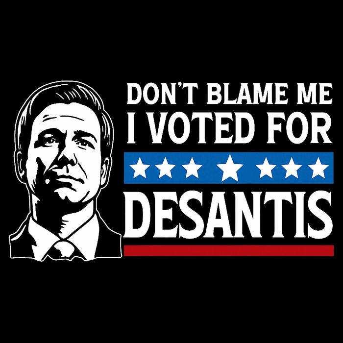 Don't Blame Me I Voted For Desantis  Drawstring Bag