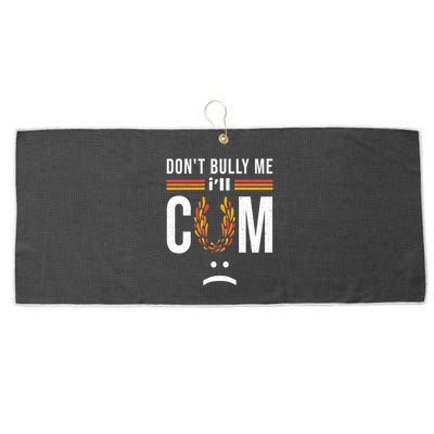 Dont Bully Me It Turns Me On Large Microfiber Waffle Golf Towel